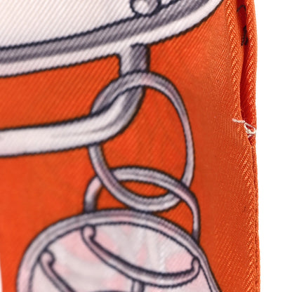 Hermes Silk Lift Profile Twilly Potiron Beige Gris 4 of 4