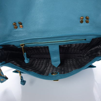 Proenza Schouler Lambskin Medium PS1 Satchel Teal 6 of 10