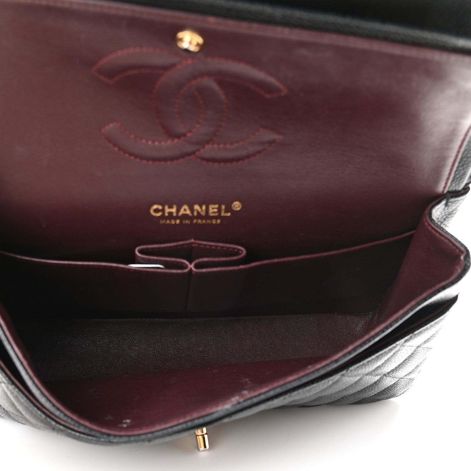 Chanel Caviar Quilted Medium Double Flap Black 5 of 12
