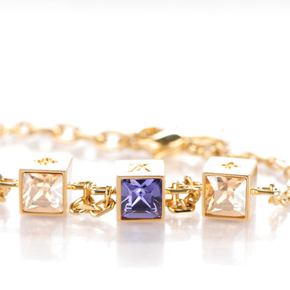 Louis Vuitton Swarovski Gamble Bracelet Azur Gold 4 of 5