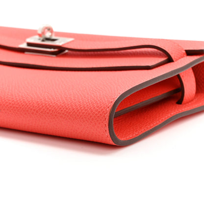 Hermes Epsom Kelly Wallet To Go Orange Field 10 of 11