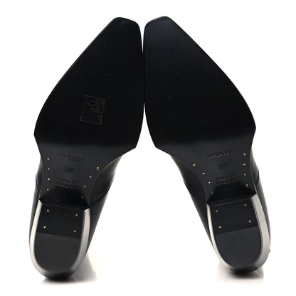 Hermes Calfskin Folk 35 Boots 38.5 Black 5 of 7