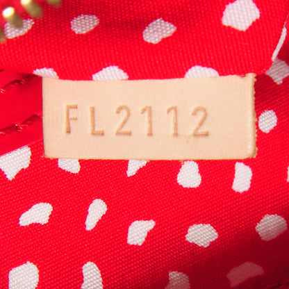 Louis Vuitton Vernis Kusama Infinity Dots Lockit MM Red 7 of 7