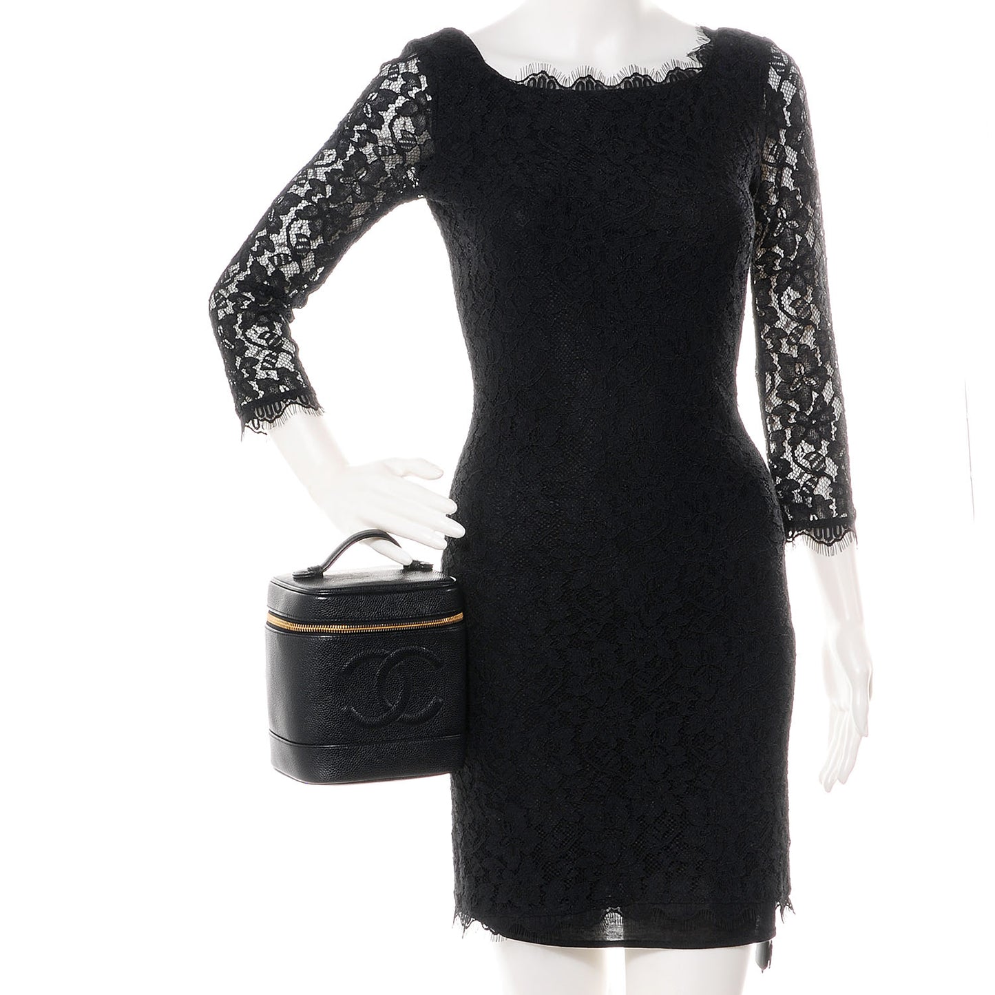 Caviar Cosmetic Vanity Bag Black
