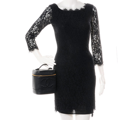 Chanel Caviar Cosmetic Vanity Bag Black 2 of 8