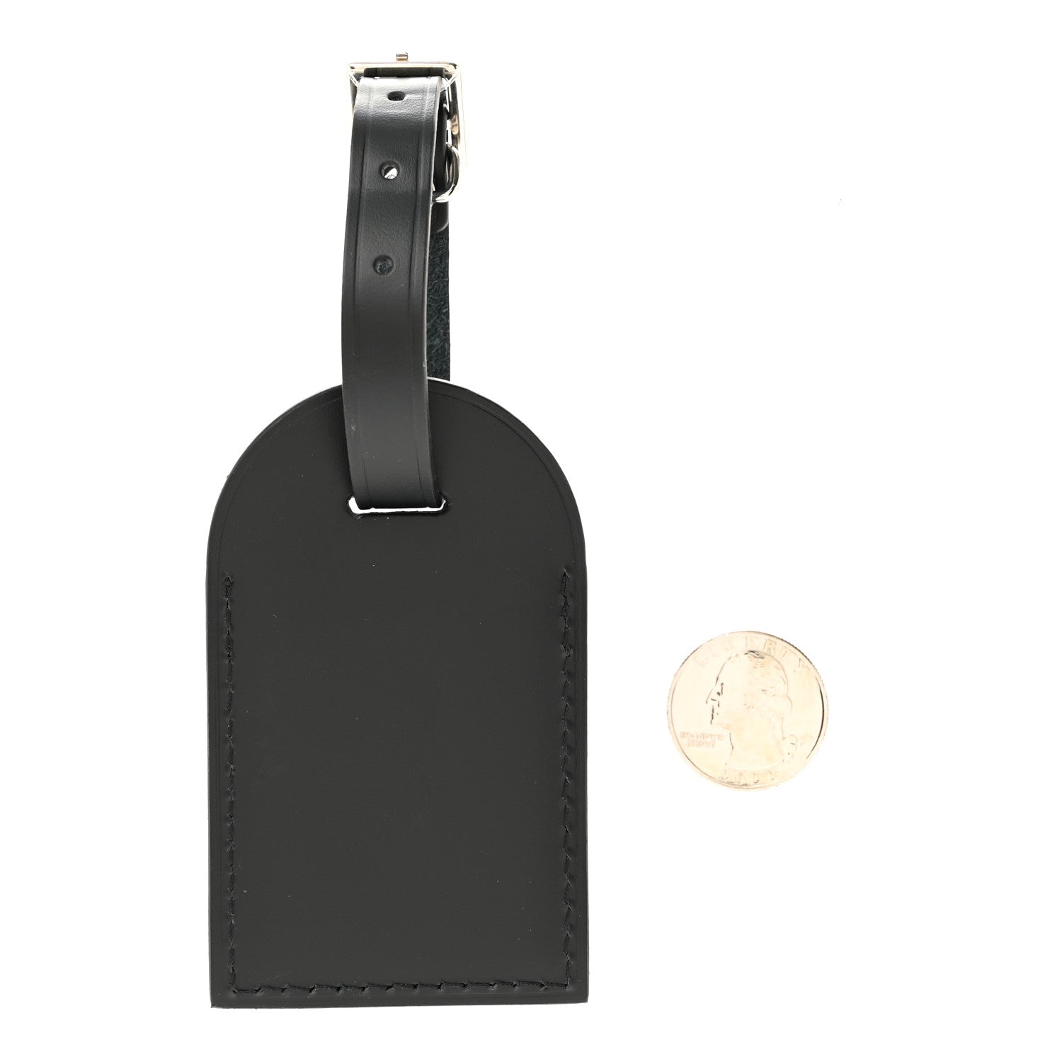 Louis Vuitton Calfskin Luggage Tag Black 2 of 3