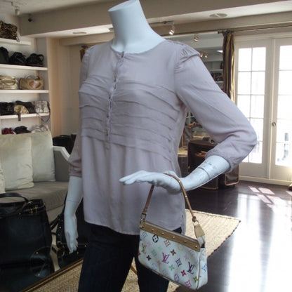 Louis Vuitton Monogram Multicolor Pochette Accessories White 2 of 10