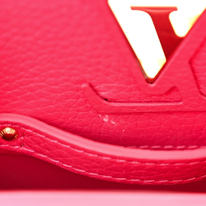Louis Vuitton Taurillon Flower Chain Capucines Mini Rose Pondicherry 11 of 12