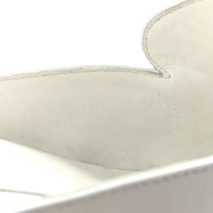 Hermes Calfskin Oz Mules 38 White 9 of 10