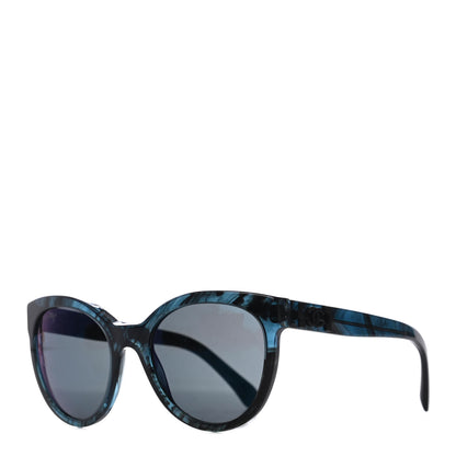 Chanel Acetate Pantos Signature CC Sunglasses 5315 Blue 1 of 8