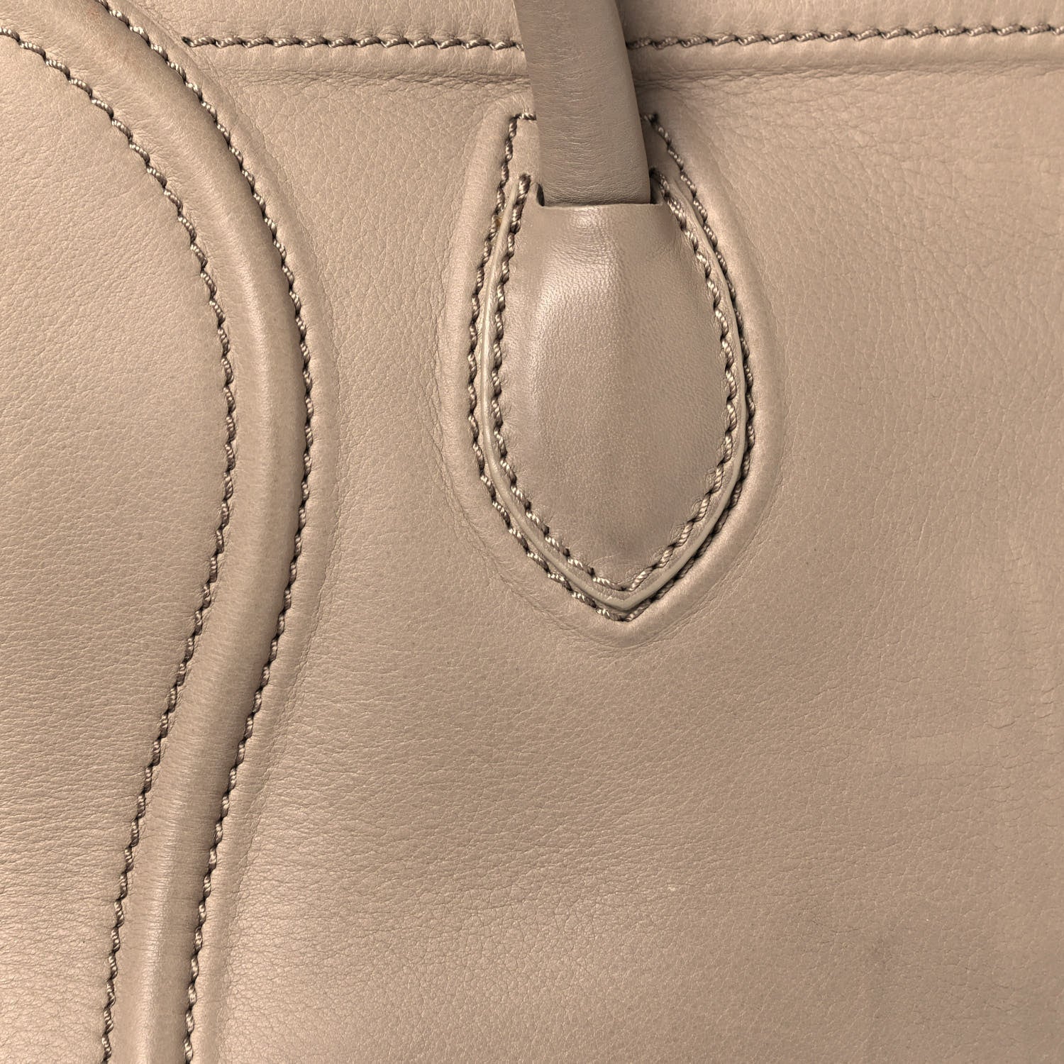 Celine Supple Calfskin Medium Phantom Luggage Beige 13 of 19