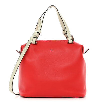 Celine Lambskin Small Soft Cube Satchel Bright Red 1 of 9