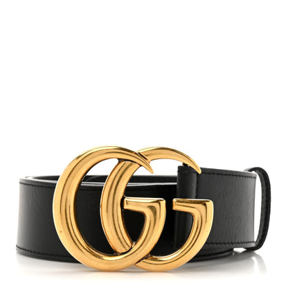 Gucci Calfskin Double G 40mm Belt 80 32 Black 1 of 5