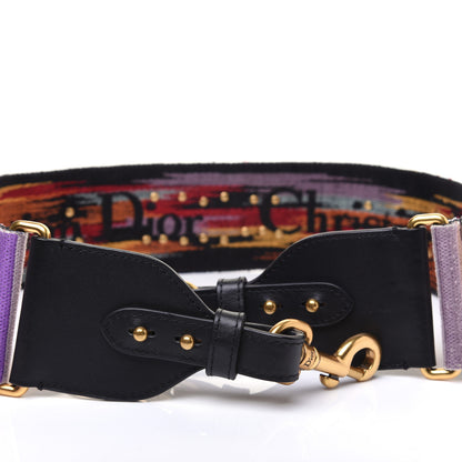 Christian Dior Canvas Embroidered Studded Rainbow J’Adior Shoulder Strap 6 of 7