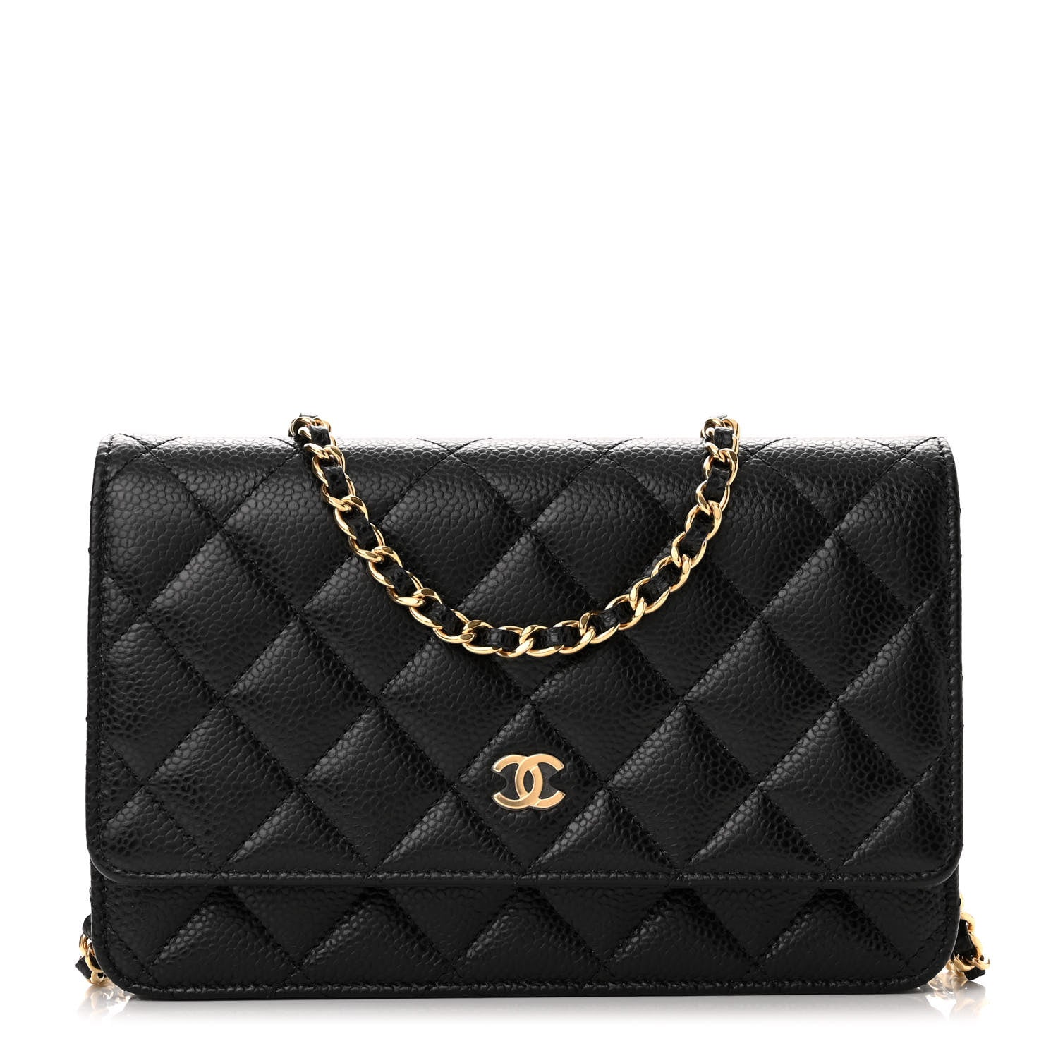 Chanel Caviar Quilted Wallet on Chain WOC Black 1 of 11