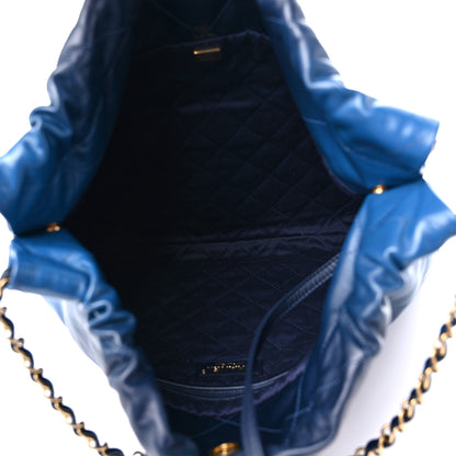 Chanel Shaded Calfskin Quilted Chanel 22 Blue Dark Blue 6 of 10