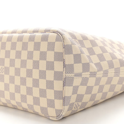 Louis Vuitton Damier Azur Neo Neverfull MM Rose Ballerine 10 of 17