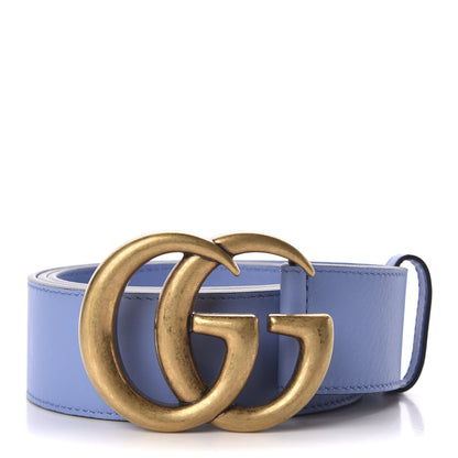 Gucci Calfskin Double G 40mm Belt 100 40 Clear Sky Blue 1 of 5