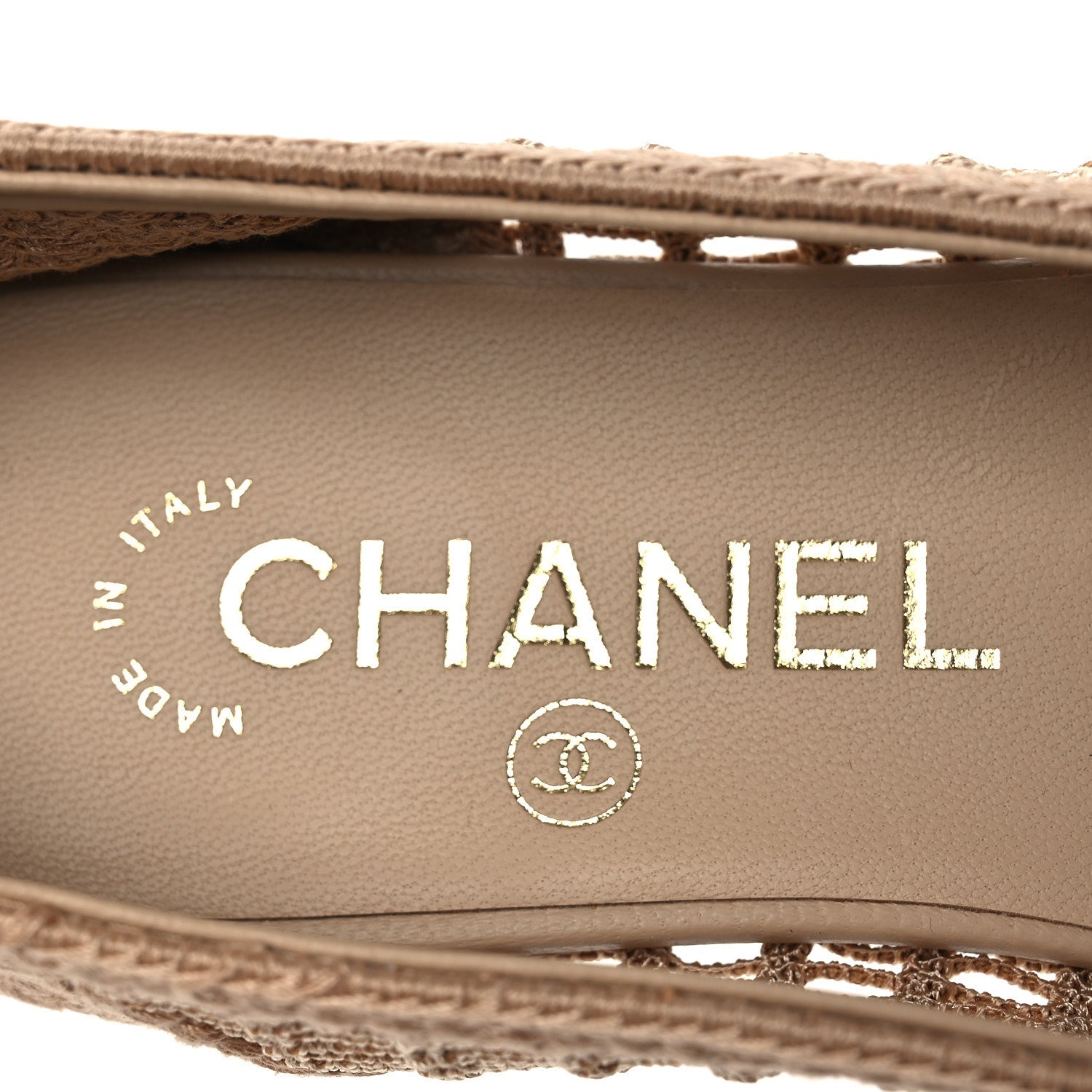 Chanel Raffia Cap Toe Ballerina Flats 36 Beige 9 of 11