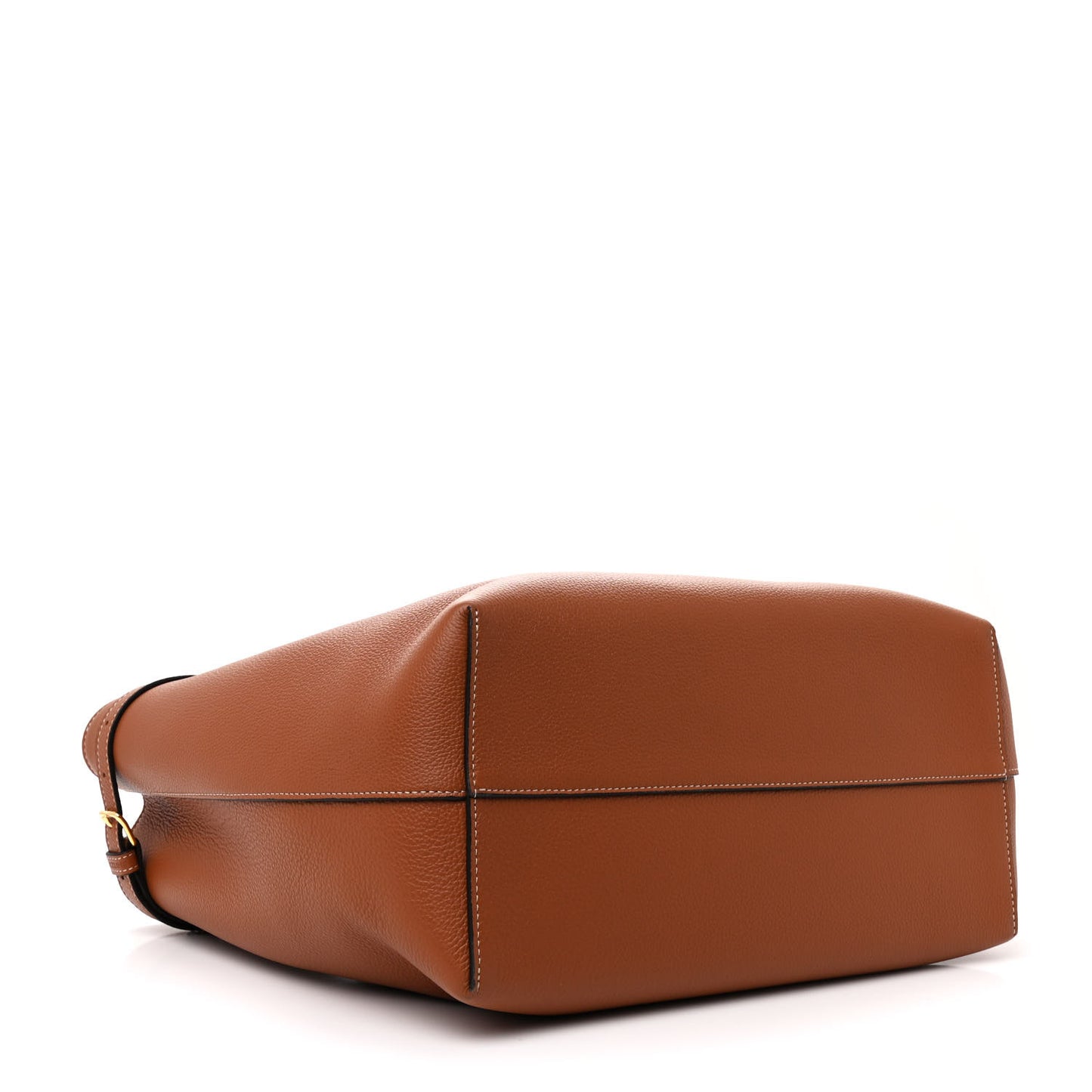 Grained Calfskin Triomphe Medium Cabas Anais Tan