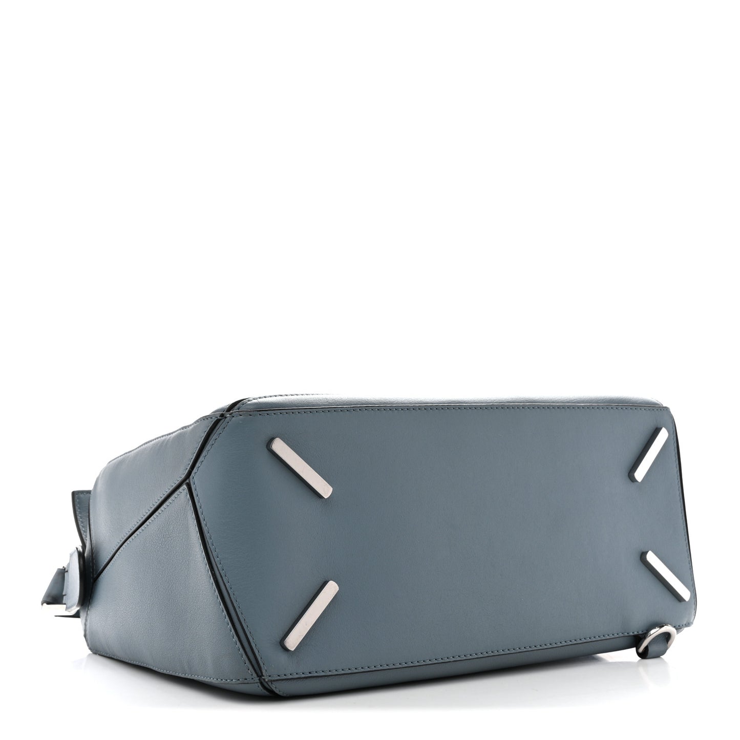 Calfskin Medium Puzzle Bag Stone Blue