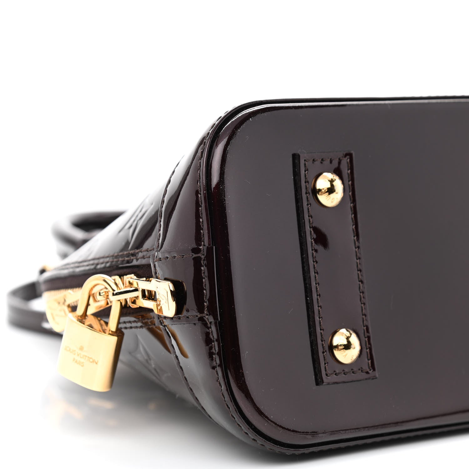 Louis Vuitton Vernis Alma BB Amarante 9 of 10