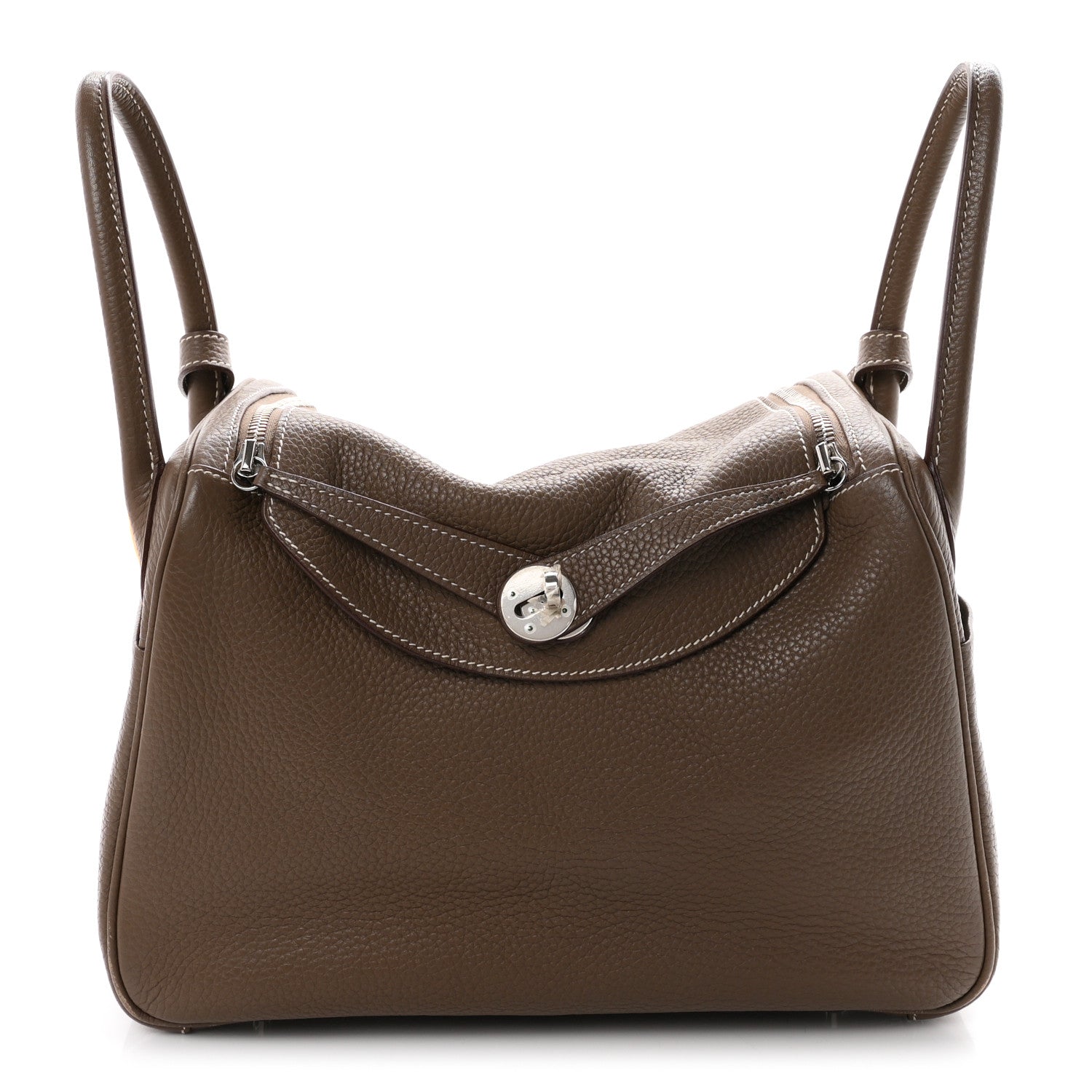 Hermes Taurillon Clemence Lindy 30 Etoupe 1 of 11