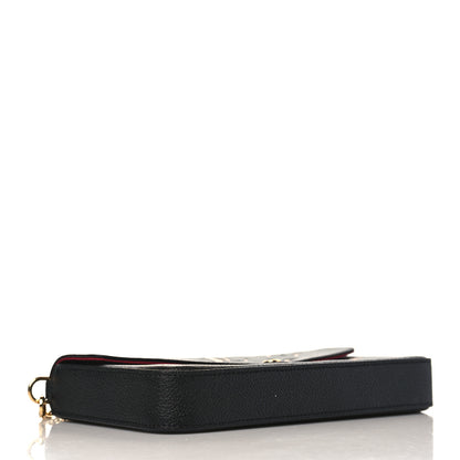 Louis Vuitton Empreinte Monogram Giant Felicie Pochette Black Beige 5 of 10