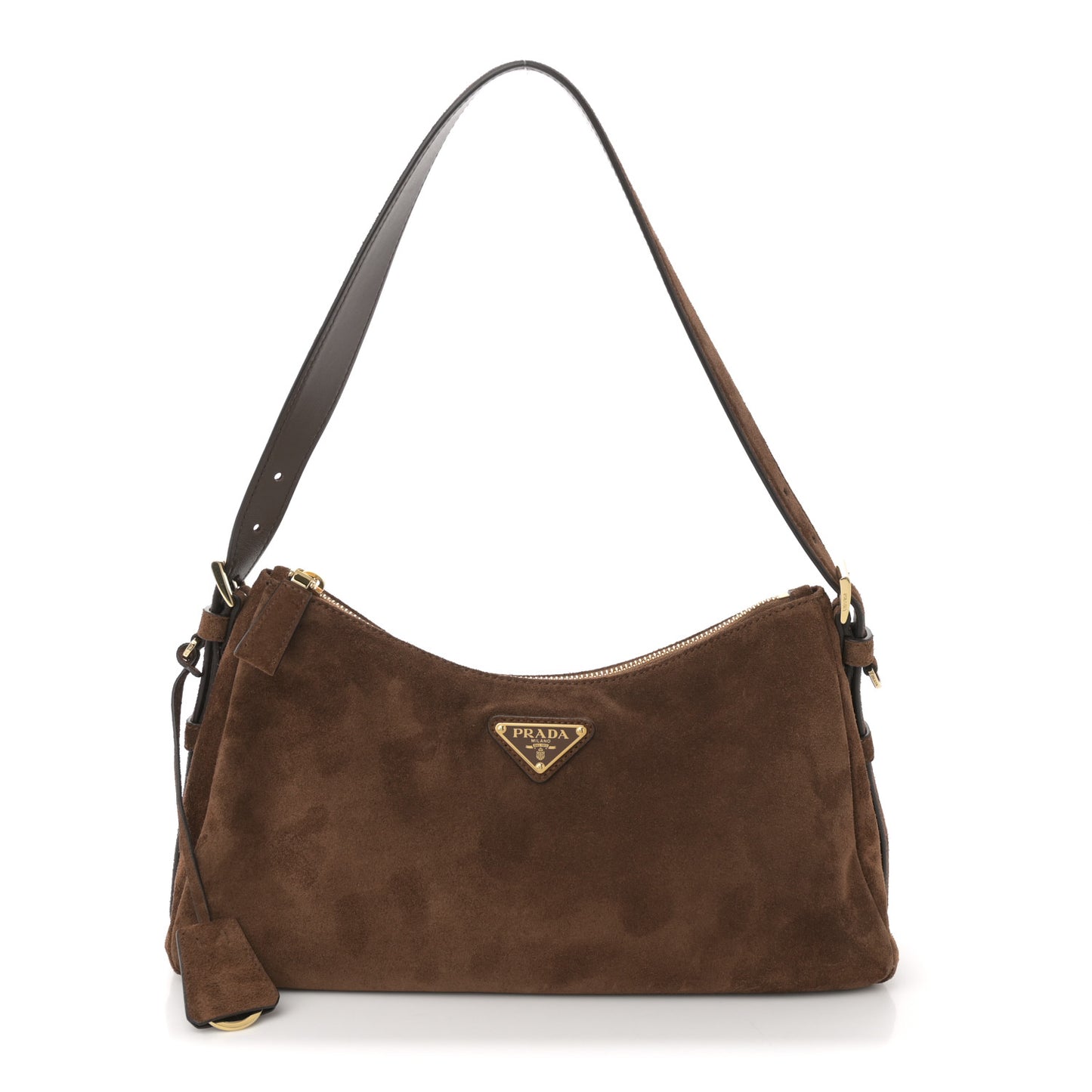 Scamosciato Suede Medium Aimee Shoulder Bag Cacao