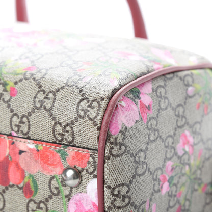 Gucci GG Supreme Monogram Blooms Medium Boston Beige Multicolor Dry Rose 12 of 16