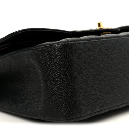 Chanel Caviar Quilted Jumbo Double Flap Black 10 of 11