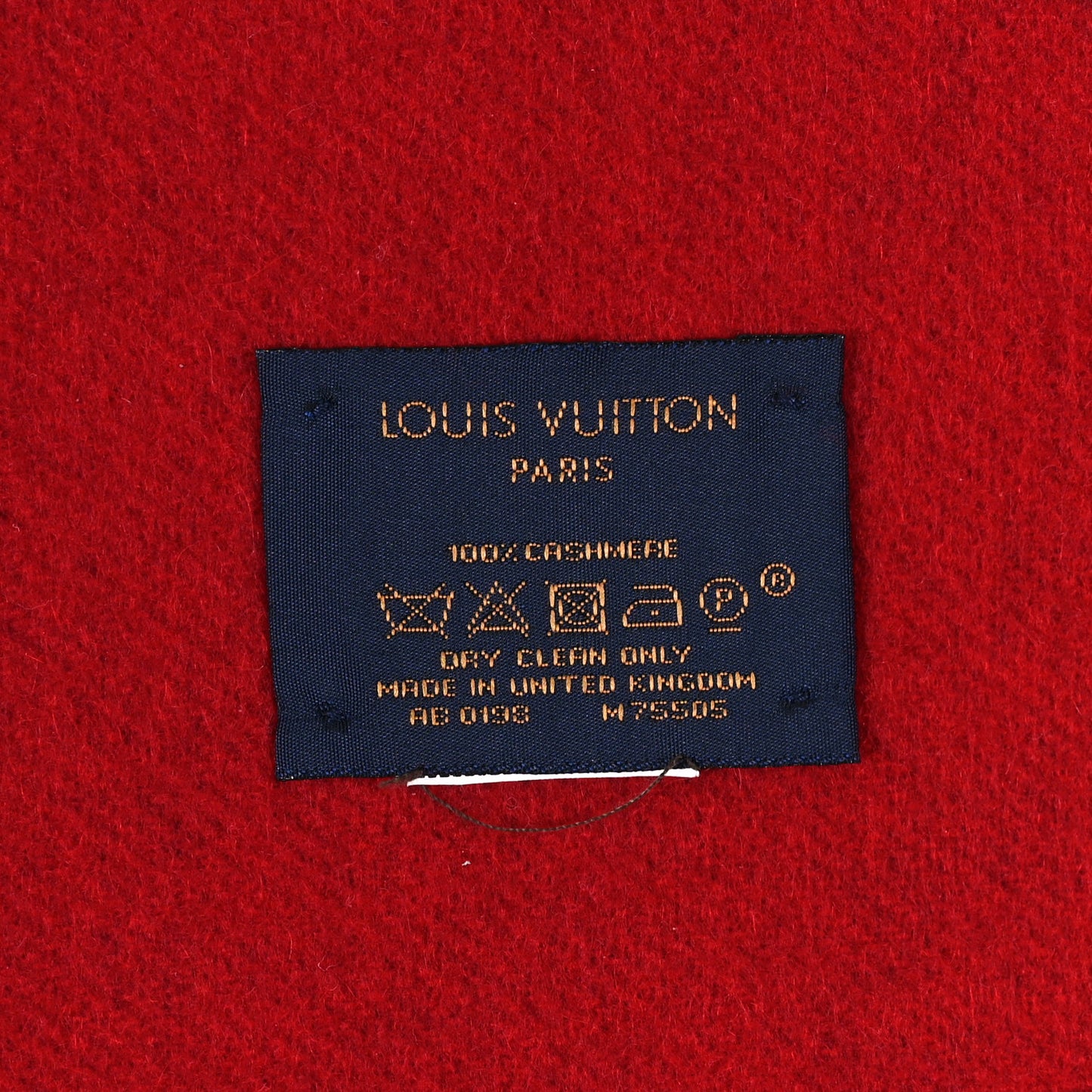 Cashmere Monogram Reykjavik Scarf Cherry