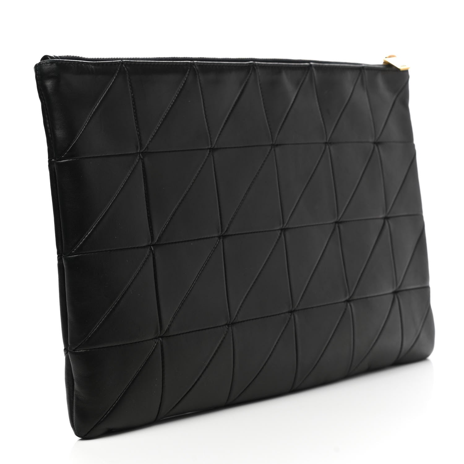 Saint Laurent Lambskin Patchwork Monogram Jamie Document Holder Black 3 of 11