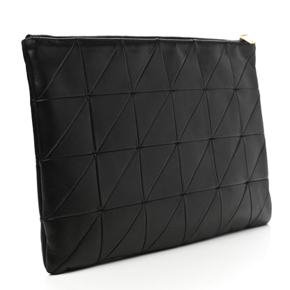Saint Laurent Lambskin Patchwork Monogram Jamie Document Holder Black 3 of 11