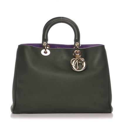 Christian Dior Smooth Calfskin Large Diorissimo Dark Green 1 of 10