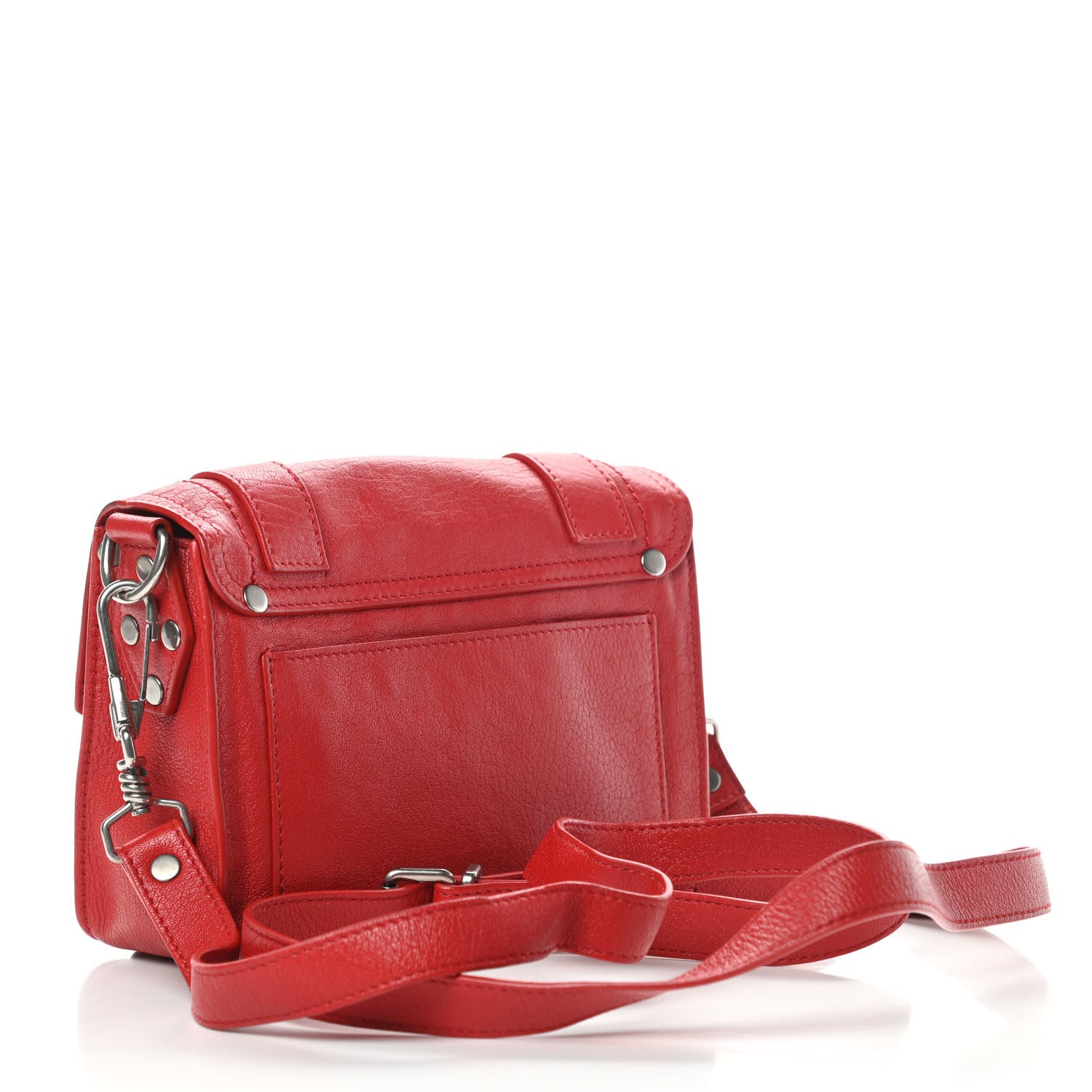 Proenza Schouler Lambskin PS1 Mini Crossbody Bag Red 3 of 13
