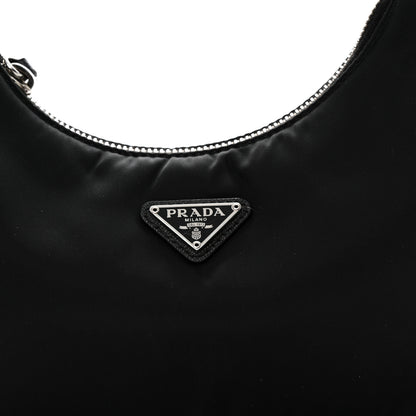 Prada Tessuto Nylon Saffiano Mini Re-Edition 2005 Bag Black 9 of 14