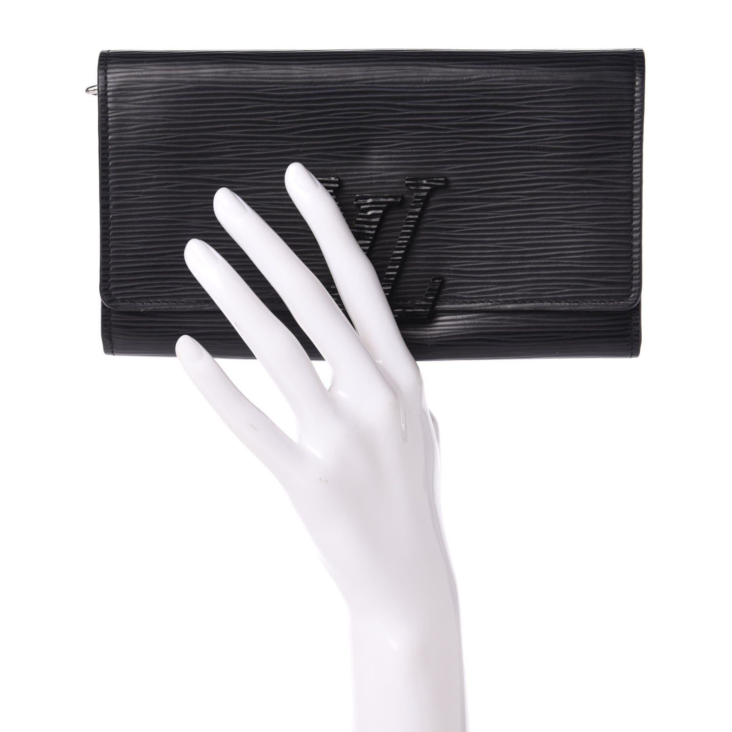Louis Vuitton Epi Louise Wallet Black 2 of 10