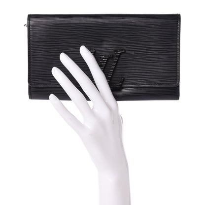 Louis Vuitton Epi Louise Wallet Black 2 of 10