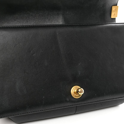 Chanel Lambskin Quilted Medium Boy Flap Black 12 of 12