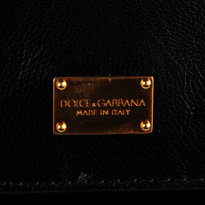 Dolce & Gabbana Calfskin Medium Soft Miss Sicily Satchel Blu Mare 6 of 8