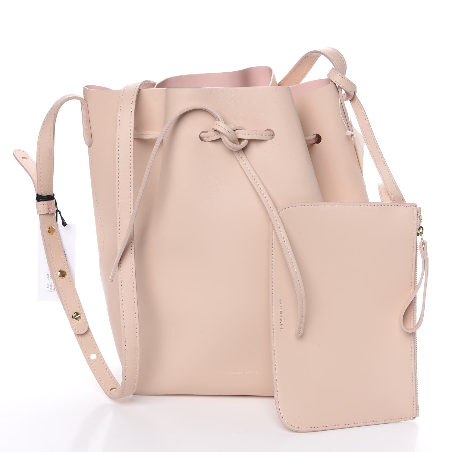 Mansur Gavriel Calfskin Bucket Bag Rosa 2 of 12