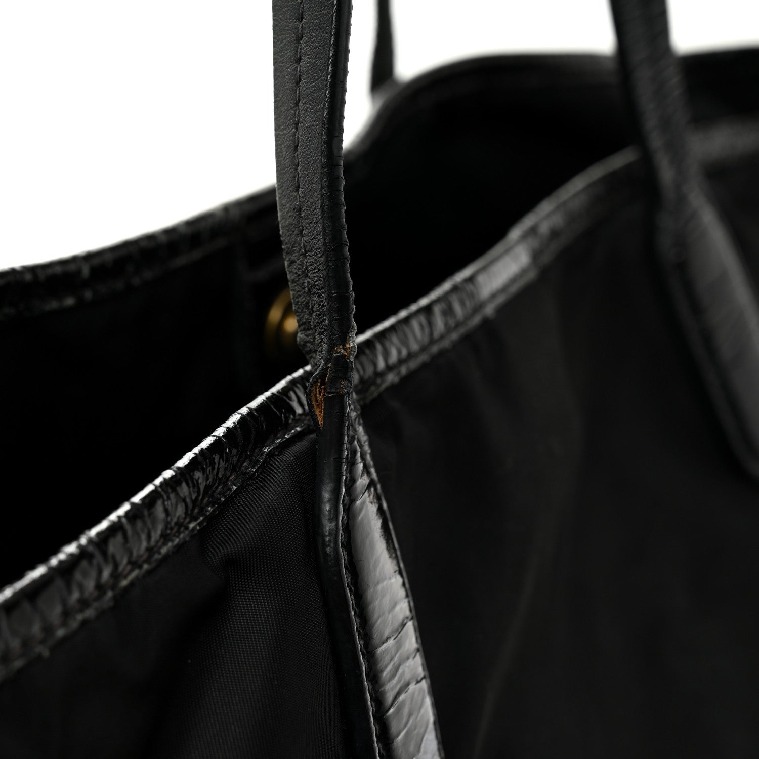 Prada Tessuto Nylon Tote Black 11 of 12