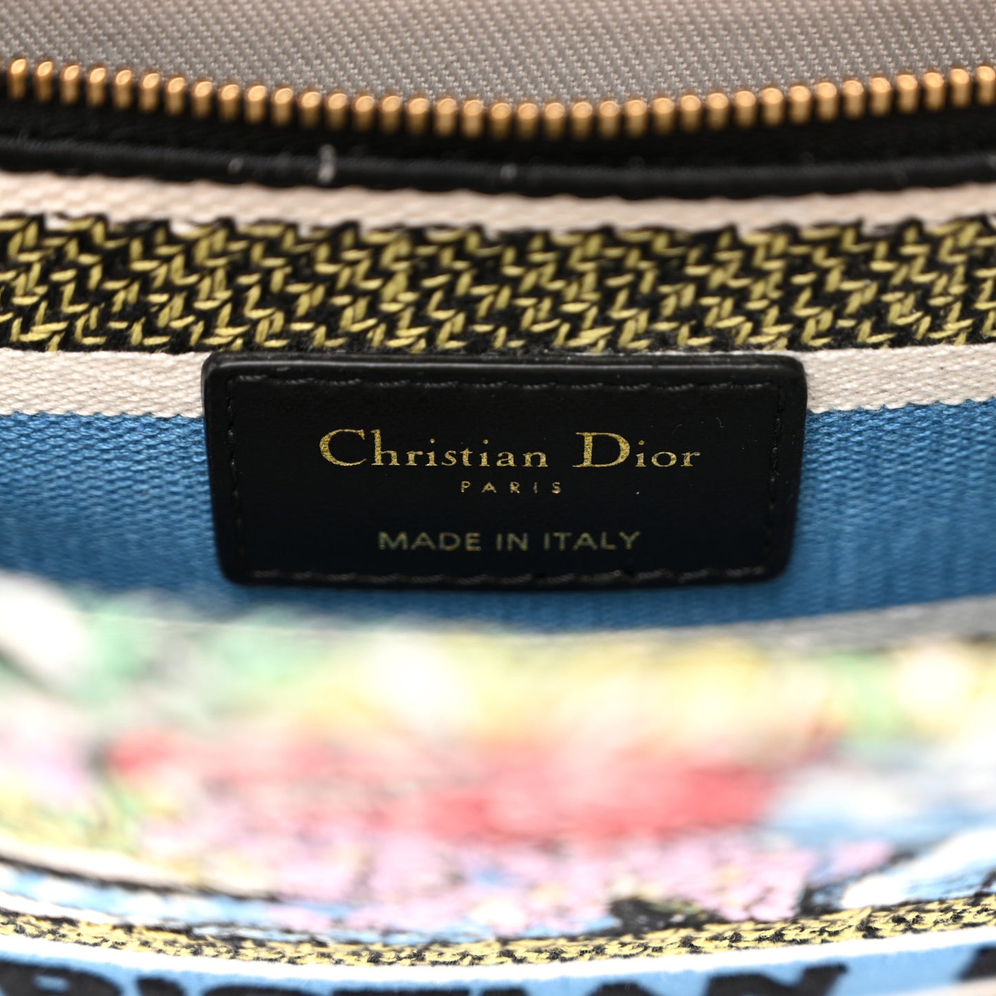Canvas D-Constellation Embroidered Medium Lady D-Lite Latte Multicolor