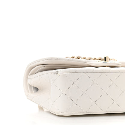 Chanel Caviar Quilted Small Double Flap White 9 of 11