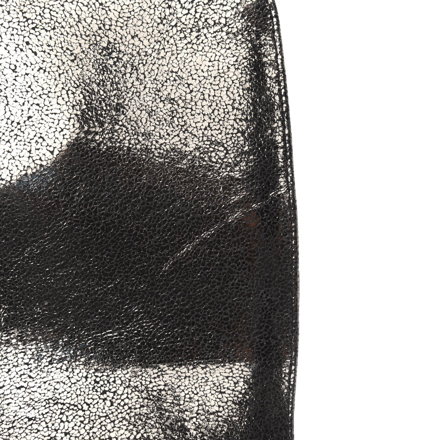Metallic Suede Palazzo Sultan Shoulder Bag Antracite