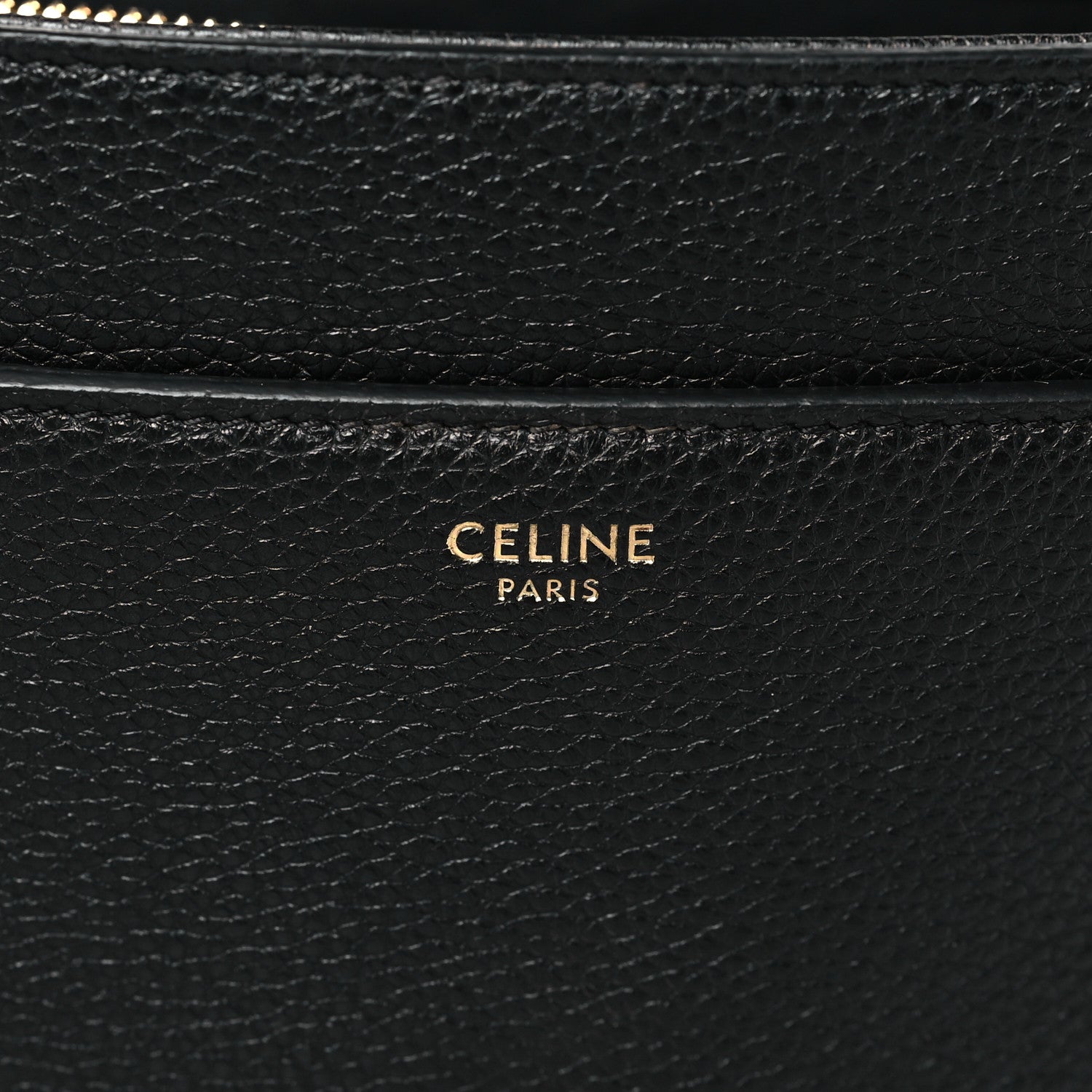Celine Grained Calfskin Classique 16 Top Handle Bag Black 5 of 7