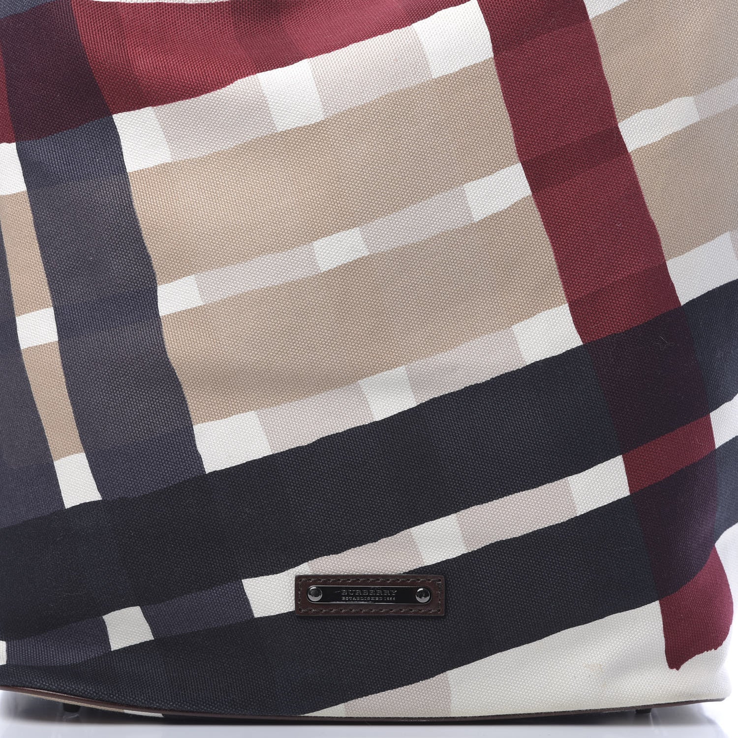 Burberry Canvas Check Bucket Bag Multicolor 8 of 10