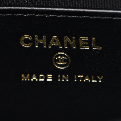 Chanel Shiny Lambskin Quilted Top Handle Flap Black 6 of 11