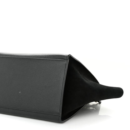 Celine Drummed Calfskin Suede Small Trapeze Black 9 of 14